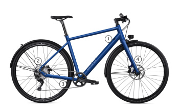 MTB CYCLETECH Ronin Herrn GRX 1x11 City SON mit Airy Träger